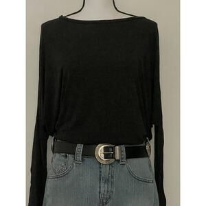 SEA & ANCHOR Tunic Women's Soft Poly Spandex Material Gun Metal Gray Size L